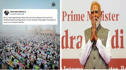 PM Modi greets people on Eid ul-Azha