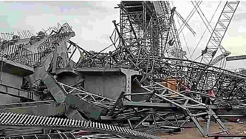 Part of under-construction bridge collapses in UP, six labourers killed