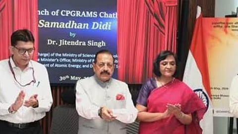 CPGRAMS AI-enabled Voice Chatbot “Samadhan Didi” launch by Jitendra Singh.