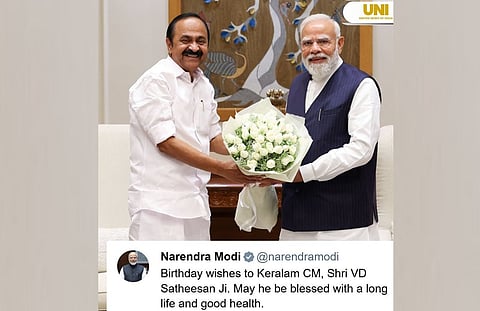 PM extends birthday greetings to Kerala CM