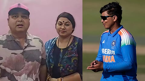 Vaibhav Sooryavanshi's parents Sanjeev Suryavanshi and Aarti Suryavanshi.