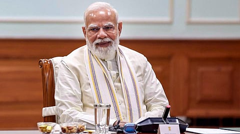 Prime Minister Narendra Modi chairs a meeting with the members of the Economic Advisory Council (EAC) to the prime minister, in New Delhi on June 6, 2026.