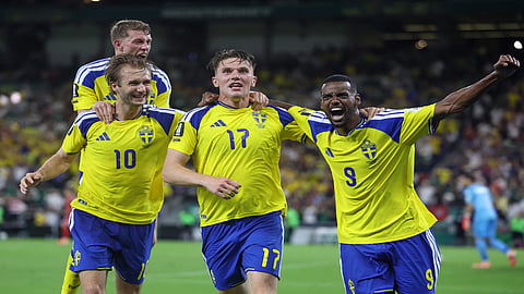 Sweden gets 2 goals from Yasin Ayari and pounds Tunisia 5-1