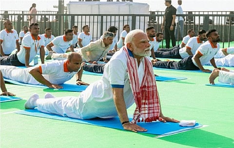 Yoga has become world's largest community celebration: Modi
