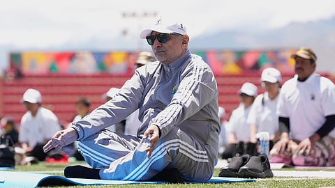 Vice President Radhakrishnan leads yoga day celebrations in Leh