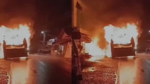 Umrah pilgrims escape unhurt as bus catches fire in Kerala