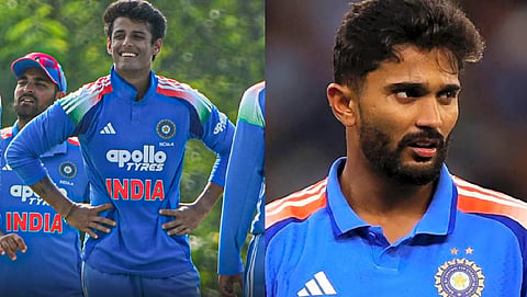 Suryansh Shedge (L) replaces Nitish Reddy in India's squads for Ireland and England series