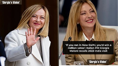 'If you ran in New Delhi, you'd win a million votes': Giorgia Meloni