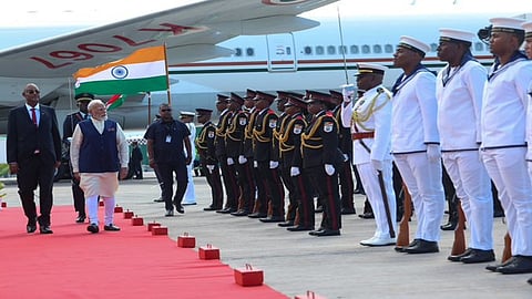 PM Modi arrives in Seychelles on three-day official visit