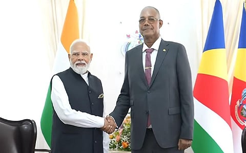 Prime Minister Modi holds talks with Seychelles President Herminie