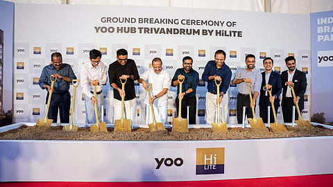 P. K. Kunhalikutty, Minister for Industries, IT & AI, performed the groundbreaking ceremony for the project at Technopark Phase III