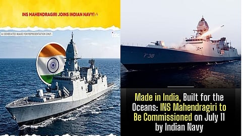 Stealth frigate 'Mahendragiri' to be commissioned into Navy on July 11