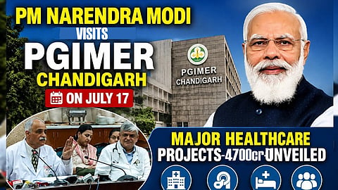 PM Modi unveils healthcare, other projects in Chandigarh