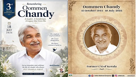 Former CM Oommen Chandy remembered across Kerala