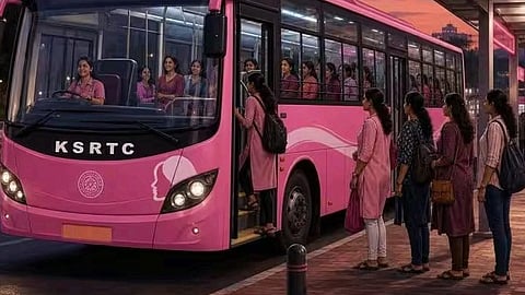 Pink bus- KSRTC