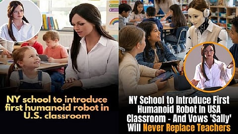A New York school district made global headlines this week for plans to trial a humanoid robot named "Sally" in high school classrooms.