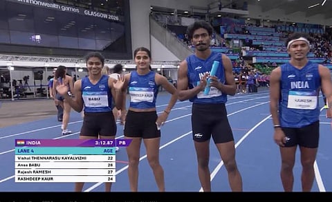 Indian mixed 4x400m relay team qualifies for final