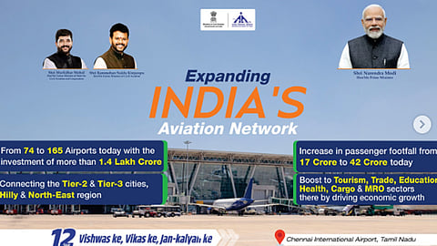 India's aviation sector sees extraordinary progress, number of airports surge to 166