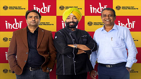 Mr.Nikhil Bharati,Director of,Melting Pot Food Products P.Ltd, Celebrity Chef Harpal Singh Sokhi , Brand Ambassador and Strategic Investor and Rama Chatterjee,Co Founder, Melting Pot Food Products P.Ltd
