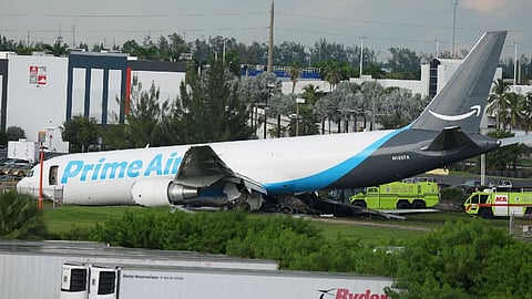 At least 5 dead after Amazon cargo plane barrelled off runway at Miami airport