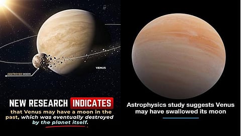 Study suggests Venus's moon may have crashed into planet