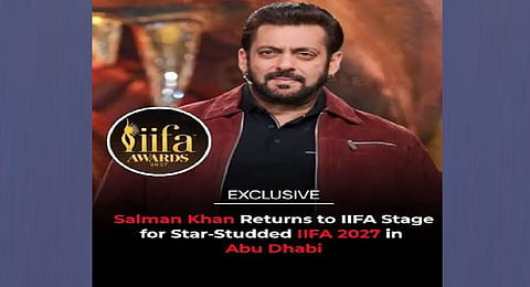 Salman Khan to perform at IIFA Awards 2027 in Abu Dhabi