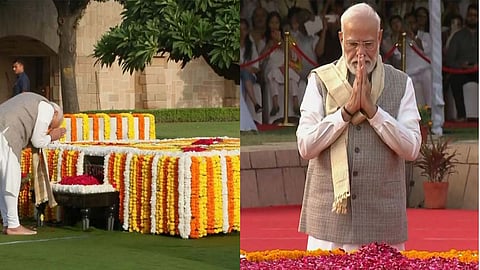 PM Modi pays homage to Mahatma Gandhi on birth anniversary