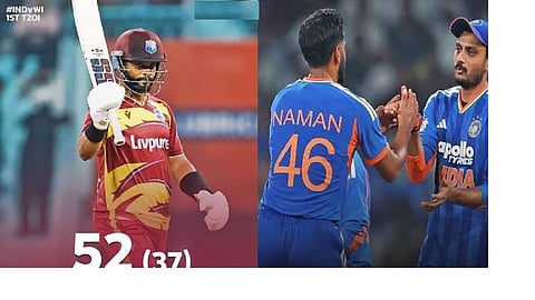 Hope, Rutherford take WI to 171 against India in first T20I