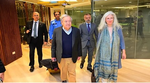 UN chief arrives in Pakistan on official visit