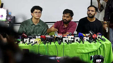 Abhijeet Dipke, Saurav Das, and Ashutosh Ranka detained straight from flight after landing in Delhi