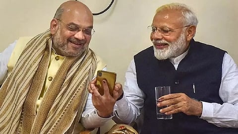 PM Modi greets Amit Shah on birthday, praises his role in tackling Maoism, drug menace