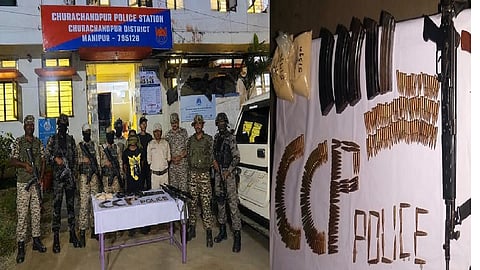 KNF (MC) cadre arrested in Manipur; foreign-made weapons, drugs seized