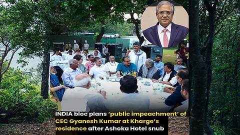 INDIA bloc's 'public impeachment' of CEC to be held at Kharge's residence