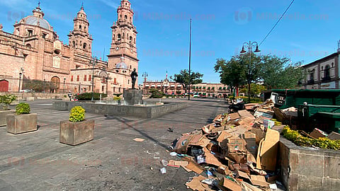 El plantón inició el 2 de octubre