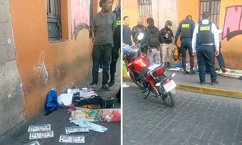Detienen en Plaza Carrillo a presunto acosador y ladrón de placas
