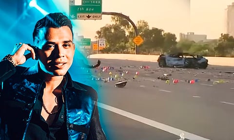 Revelan video del accidente vial del cantante Carlos Parra