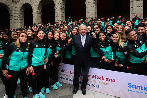 AMLO felicita a todos los deportistas que representaron a México en los Juegos Panamericanos 2023
