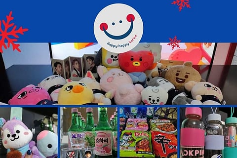 Habrá venta de soju, ramen, peluches, playeras, photocards, comida, regalos