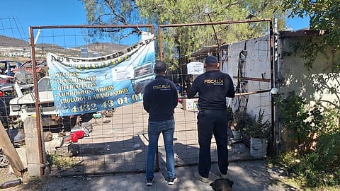 Aseguran inmueble con vehículos robados en Morelia