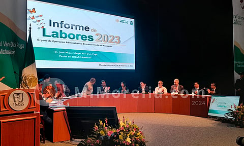 Presenta delegado del IMSS su informe de labores 2023