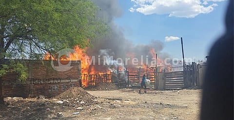 No fueron dos sino tres las chozas que ardieron en Presa de Los Reyes, Morelia