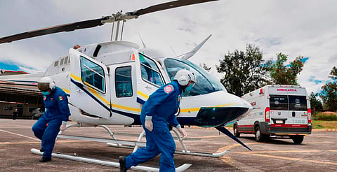 Con dos ambulancias aéreas se cuida a los michoacanos y turistas en Semana Santa