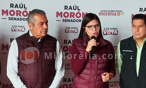 Candidatos en Michoacán resaltan los 100 puntos de nación de Sheinbaum