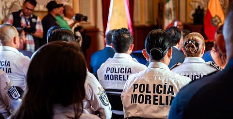 elementos de Policía Morelia