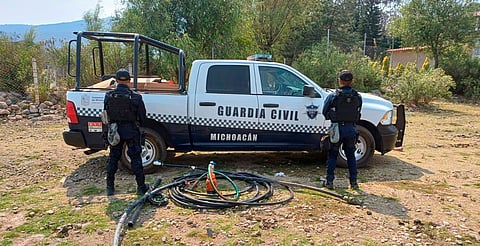 Guardia Civil asegura toma clandestina de agua en Oponguio