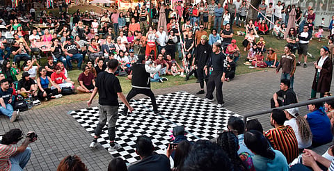 Se "prende" el Festival de Origen con rap, muralismo y danza urbana