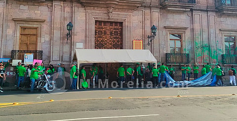Toma STASPE dependencias estatales en Morelia