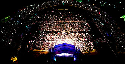 Con más de 25 mil asistentes Intocable da espectacular cierre en el Festival Michoacán de Origen