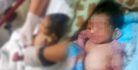 Encuentran a bebé abandonado dentro de bolsa de mandado en el Estado de México