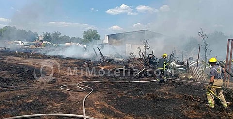 Incendio de pastizal alcanza Yonke en Álvaro Obregón